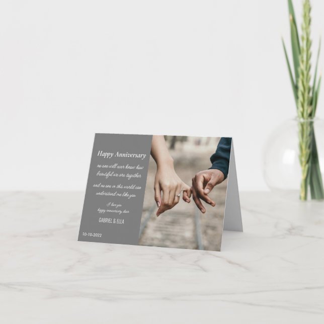 Tarjeta de aniversario actual (Anverso)