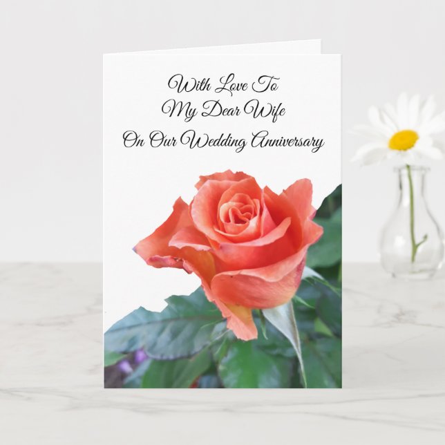 Tarjeta de Aniversario Boda Personalizado de Espos (Planta pequeña)