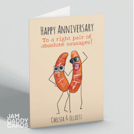 Tarjeta de aniversario Cheeky