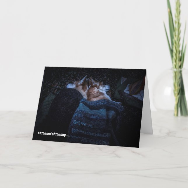 Tarjeta de aniversario Corgi (Anverso)