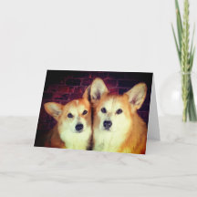Tarjeta de Aniversario Corgi