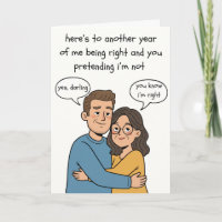 Tarjeta de Aniversario Cuta - Sabes que tengo razó