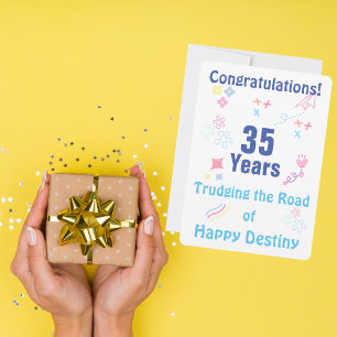 Tarjeta de aniversario de 12 pasos personalizada