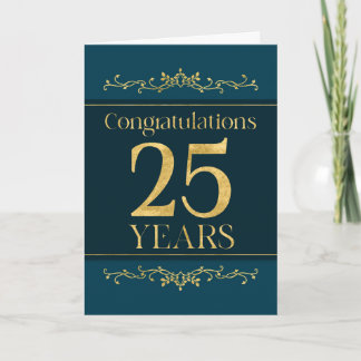 Tarjeta de aniversario de 25 años del empleado ele