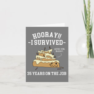 Tarjeta de aniversario de 35 años en el trabajo