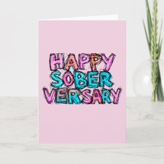 Tarjeta de aniversario de AA con sobre 5x7