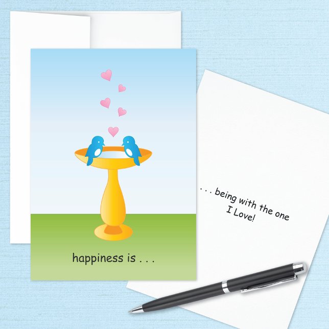 Tarjeta de aniversario de Bluebirds in Love (Subido por el creador)