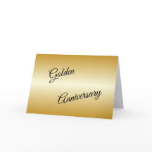 Tarjeta de aniversario de Boda Dorado