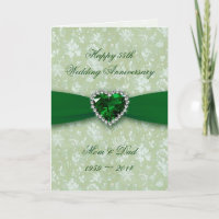Tarjeta de aniversario de bodas de Damasco atrevid
