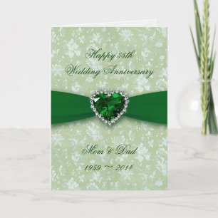 Tarjeta de aniversario de bodas de Damasco atrevid