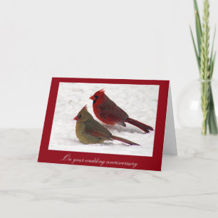 Tarjeta de aniversario de bodas del Cardenal