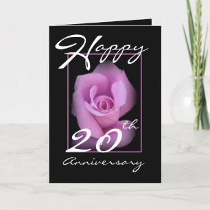 Tarjeta de aniversario de bodas número 20 con capu