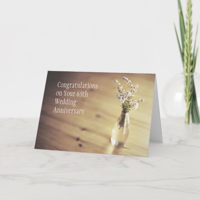Tarjeta de aniversario de bodas número 65 (Anverso)
