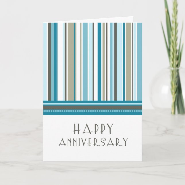 Tarjeta de aniversario de empleado de las franjas  (Anverso)