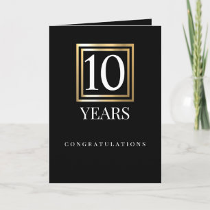 Tarjeta de aniversario de Faux gold UNIVERSAL