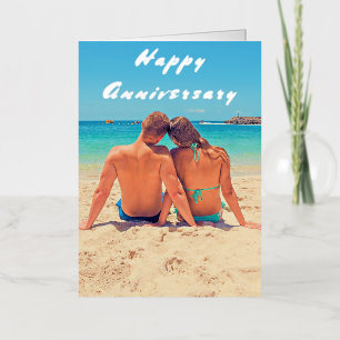 Tarjeta de aniversario de foto personalizado Tus f