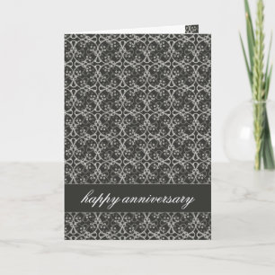 Tarjeta de Aniversario de Gray Berry Cluster