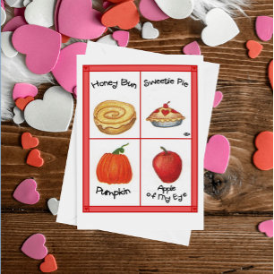 Tarjeta de aniversario de Honey Bun