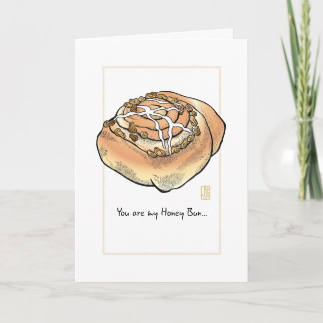 Tarjeta de aniversario de Hot Bun (Anverso)