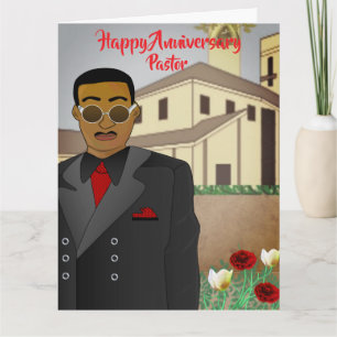Tarjeta de aniversario de Iglesia Pastora Africana