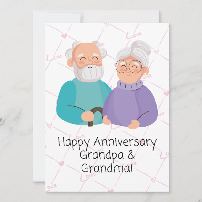 Tarjeta de aniversario de JW para abuelos (Anverso)
