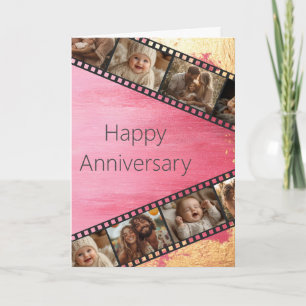 Tarjeta de Aniversario de la Fotos de la Fotos Ros