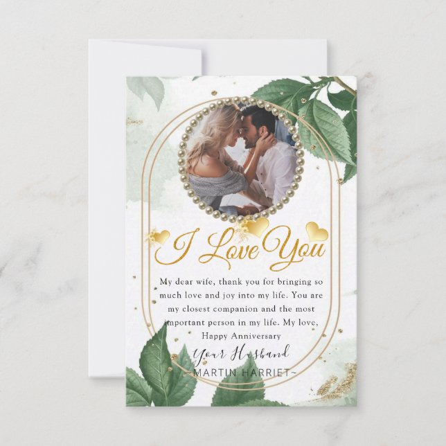 Tarjeta de Aniversario de la Mujer Fotográfica Ele (Anverso)