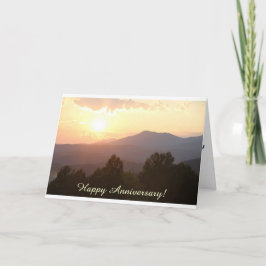 Tarjeta de Aniversario de las Montañas Sunrise