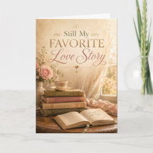 Tarjeta de aniversario de mi historia de amor favo