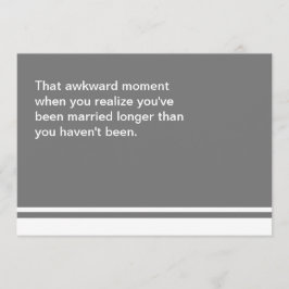 Tarjeta de aniversario de momento incómodo