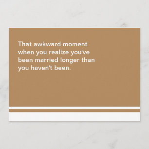 Tarjeta de aniversario de momento incómodo