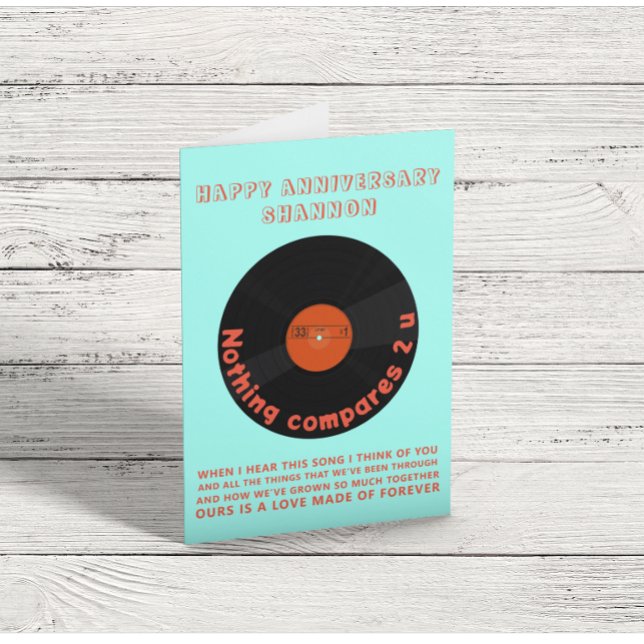 Tarjeta de aniversario de "Nuestra canción" (Subido por el creador)