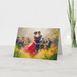 TARJETA DE ANIVERSARIO DE PAREJA JOVEN