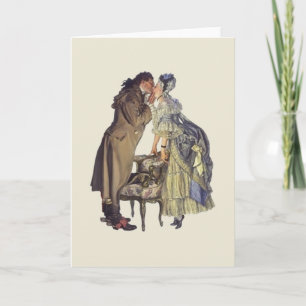 Tarjeta de Aniversario de Romance Victoriano