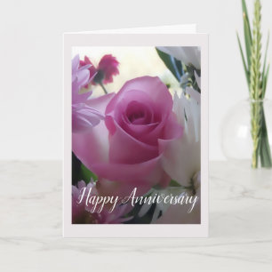 Tarjeta de Aniversario de Rosa