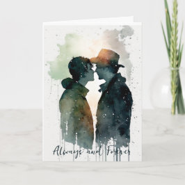 Tarjeta de aniversario de San Valentín para pareja