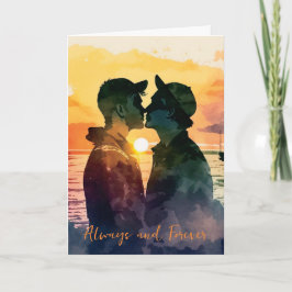 Tarjeta de aniversario de San Valentín para pareja