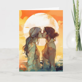 Tarjeta de aniversario de San Valentín para pareja