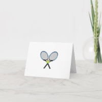 Tarjeta de aniversario de tenis