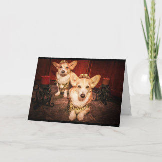 Tarjeta de Aniversario del Rey y la Reina Corgi