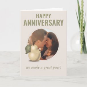 Tarjeta de aniversario elegante y linda para espos