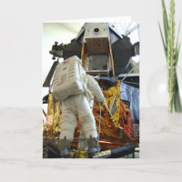 Tarjeta de aniversario espacial