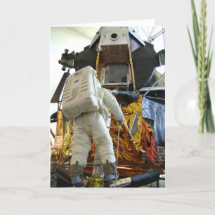 Tarjeta de aniversario espacial