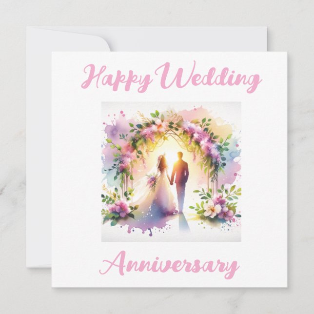 Tarjeta de aniversario feliz (Anverso)