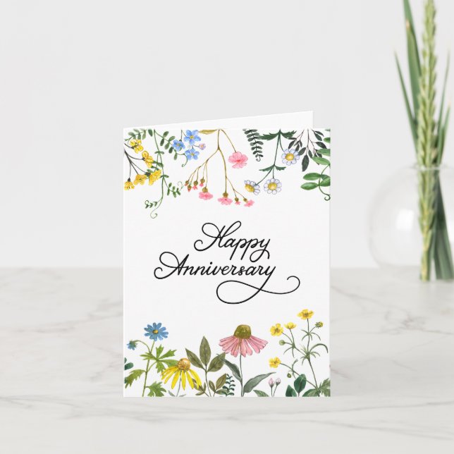 Tarjeta de aniversario feliz (Anverso)