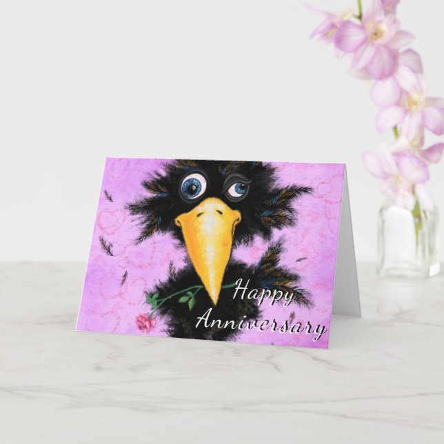 Tarjeta de aniversario feliz con amor Romántico (Orquídea)