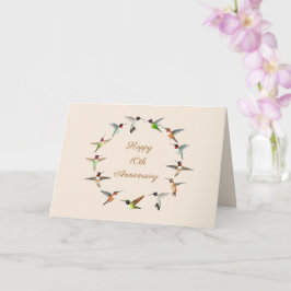 Tarjeta de Aniversario Feliz de Hummingbird person