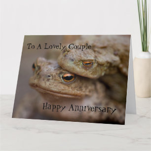 Tarjeta de Aniversario Feliz de "La Pareja Fea" de