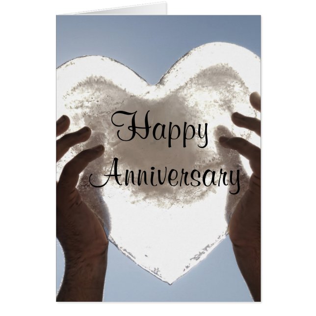 Tarjeta de aniversario feliz de personalizable (Frente)