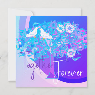 Tarjeta de aniversario feliz de Together Forever